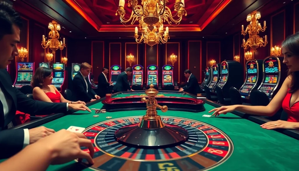 Engaging players enjoy the rồng bạch kim 555 experience at a luxurious casino table.