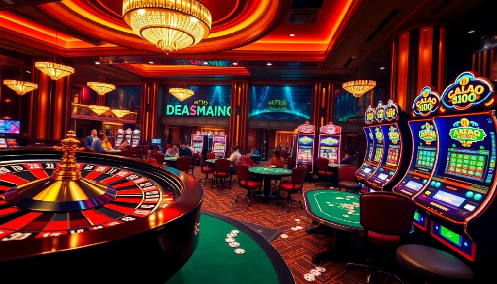 Người chơi tham gia sôi nổi trên các bàn casino sống động của Nhà cái M88, trình diễn các ván poker và roulette.