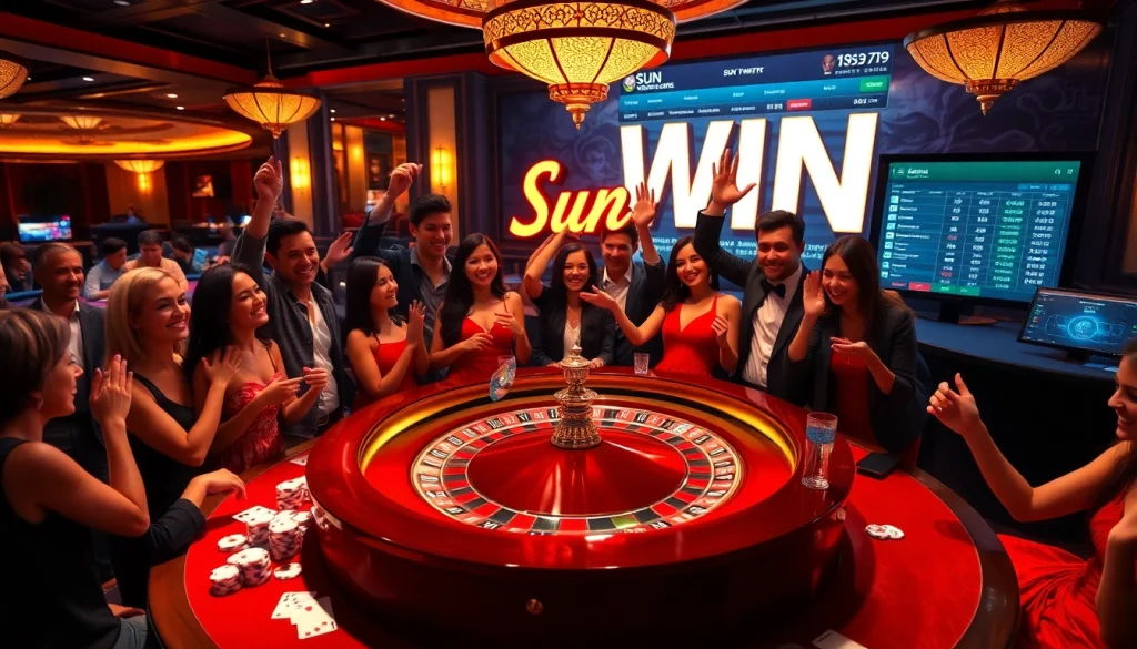Experience the thrill of winning at Sun Win's engaging casino games with vibrant atmosphere.