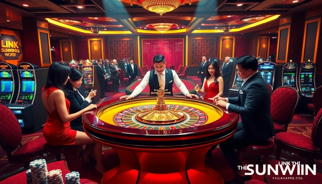 Experience the excitement of LINK TẢI SUNWIN with vibrant casino elements and dynamic gaming interfaces.