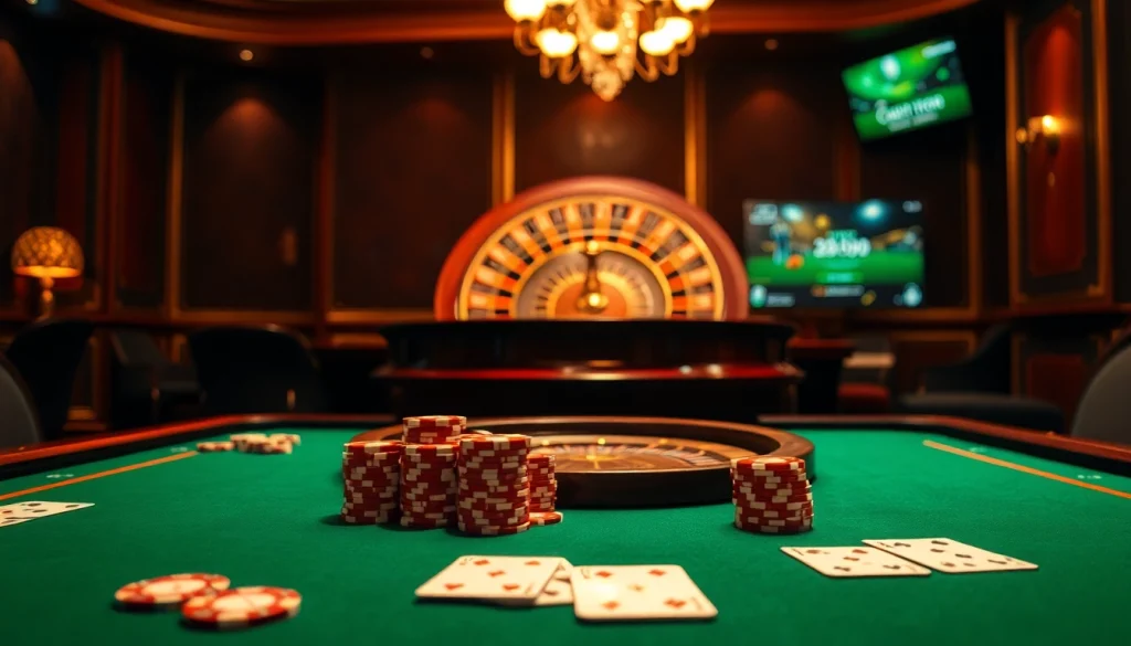 Trải nghiệm gameplay hồi hộp tại Cakhiaz.vip với hành động poker năng động và bối cảnh sòng bạc sống động.