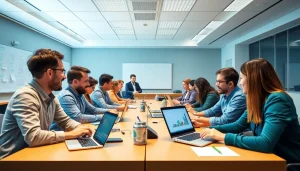 Suasana kelas inovatif di Akademi Produk Tandem yang berfokus pada pelatihan teknologi surya88.