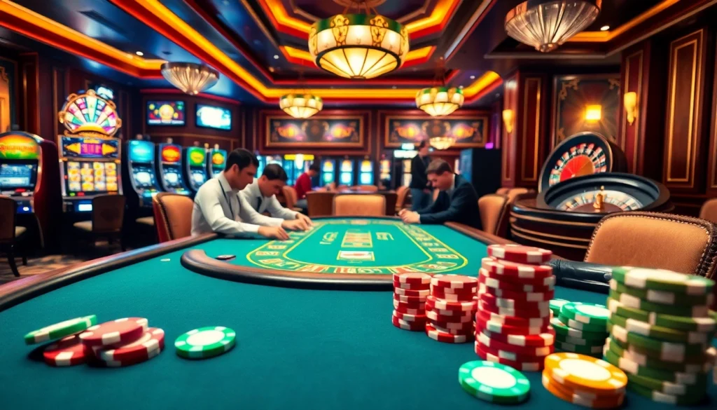 Players strategizing in a luxurious casino while enjoying the experience at ps99seo.com.