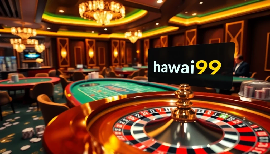 Ikuti permainan seru hawai99 dengan meja kasino yang penuh warna dan pemain yang terlibat aktif.