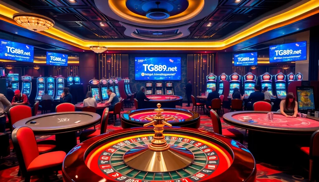 Visit https://tg889.net/ for a thrilling casino experience where gamblers engage in poker, slots, and roulette.