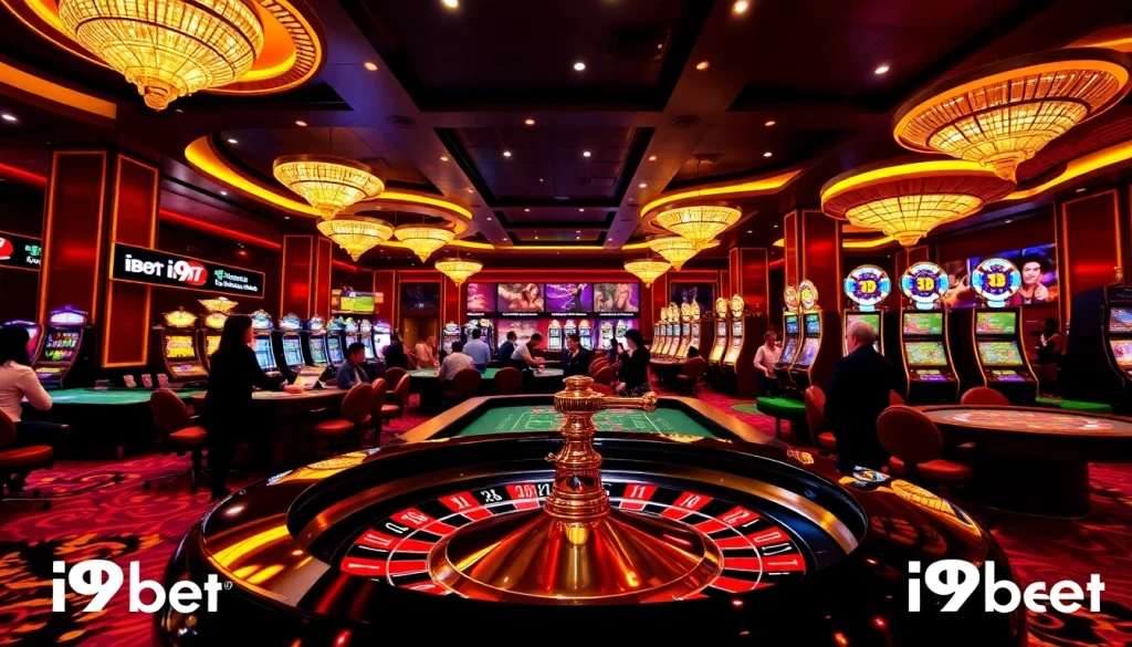 Experience the excitement of i9bet with vibrant casino tables and thrilling games.